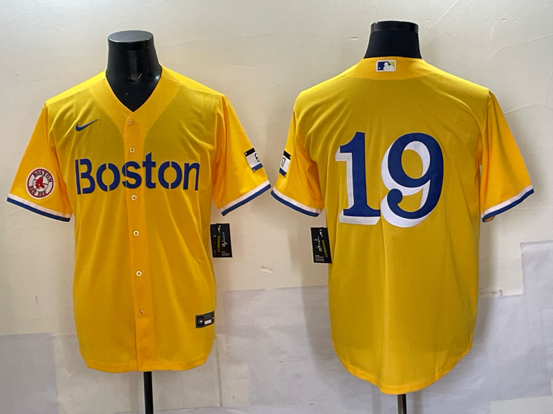 Men 2025 Boston Red Sox #19 Anthony yellow Nike MLB Jersey 003